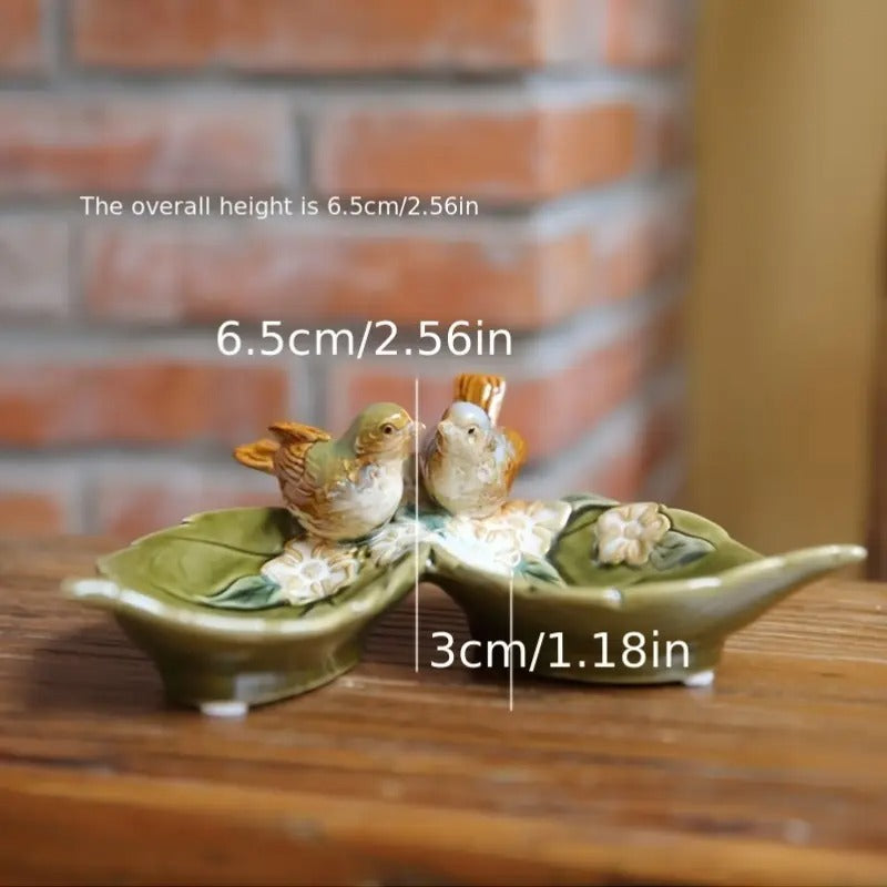 Ceramic Dual Bird Bowl Set