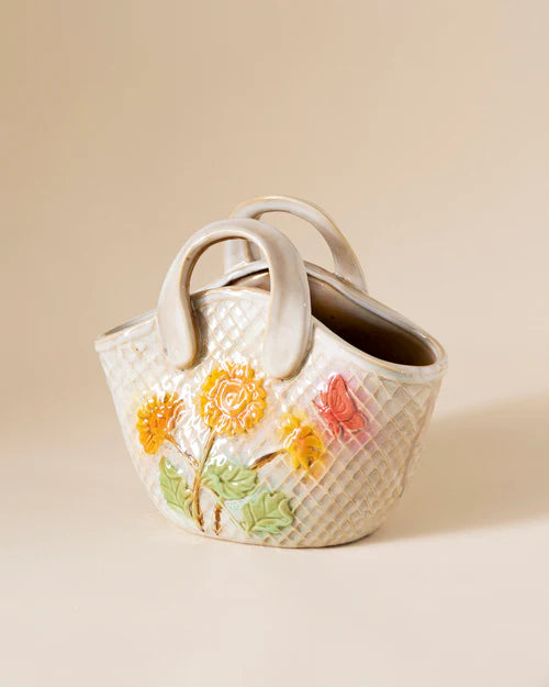 Spring Ceramic Handbag Vase
