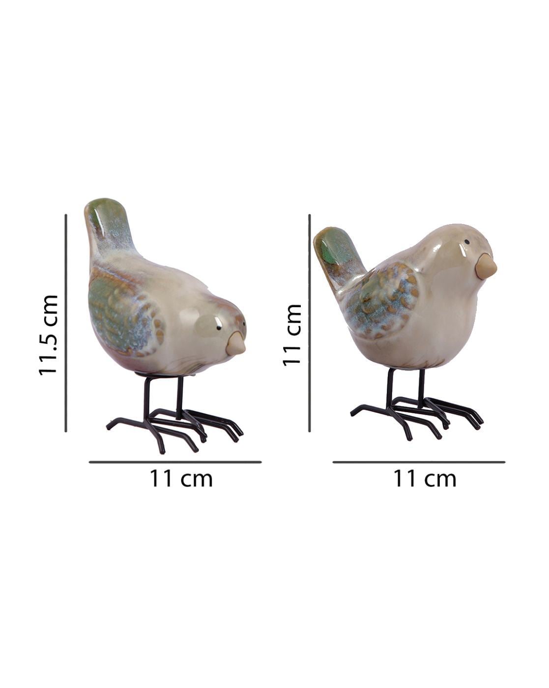 Chirpy Companions – Green-Tailed Bird Pair