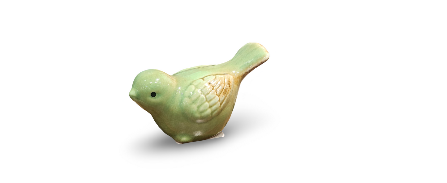 Chirpy Charm - Ceramic Bird Figurine Collection 4 Pieces