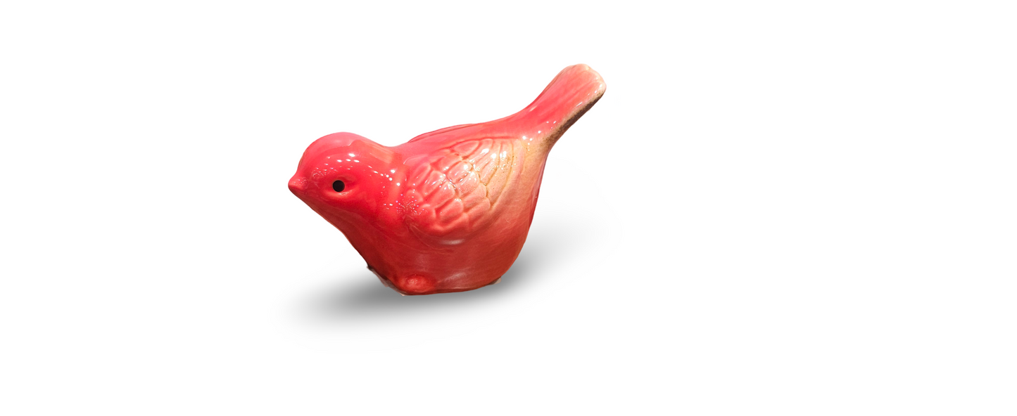 Chirpy Charm - Ceramic Bird Figurine Collection 4 Pieces