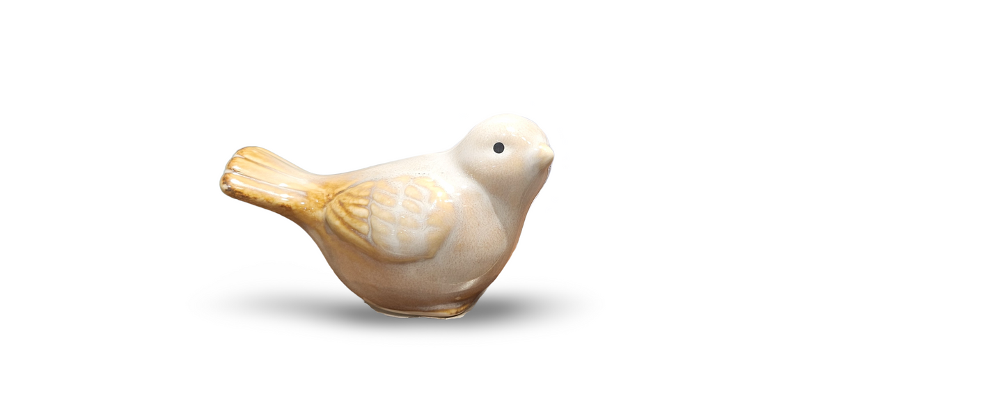 Chirpy Charm - Ceramic Bird Figurine Collection 4 Pieces