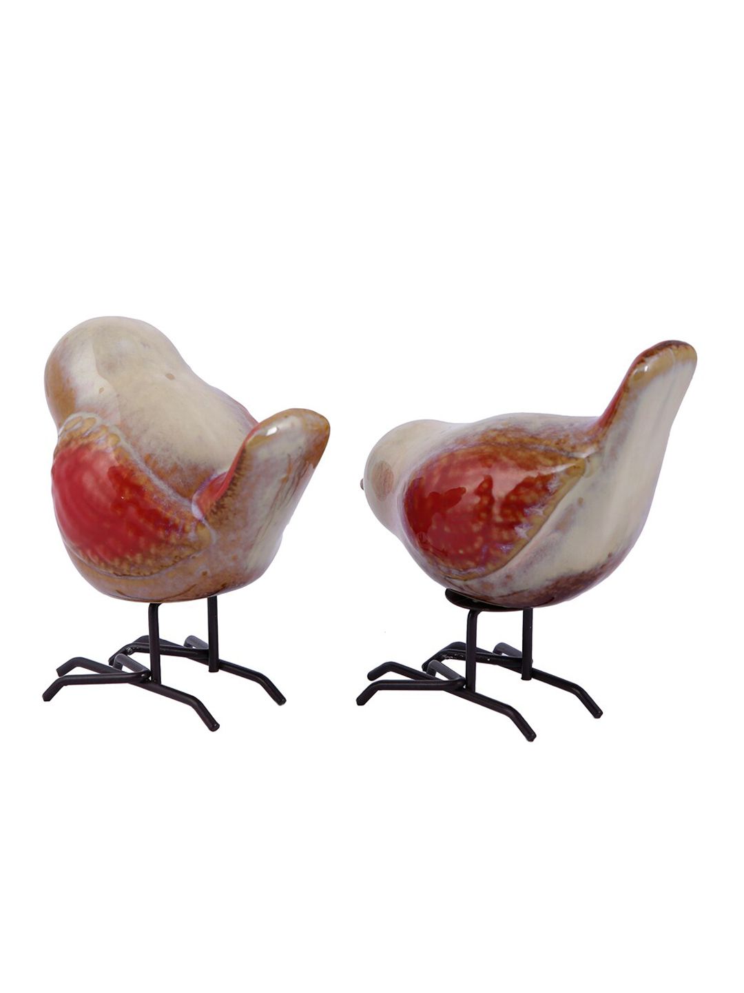 Chirpy Companions – Red-Tailed Bird Pair