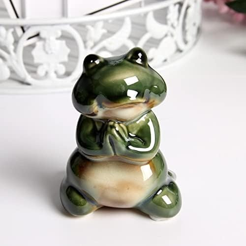 Set of 6 Ceramic Frog Bros – Playful Home Decor Accents