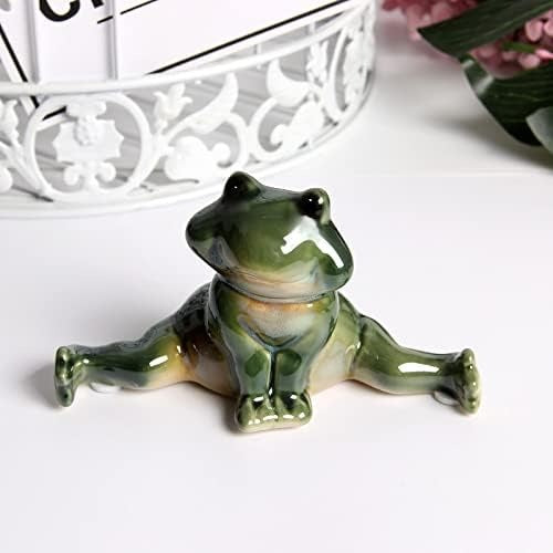 Set of 6 Ceramic Frog Bros – Playful Home Decor Accents