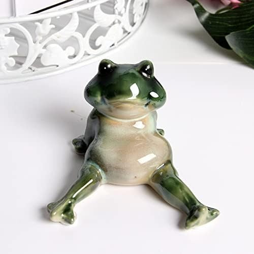 Set of 6 Ceramic Frog Bros – Playful Home Decor Accents