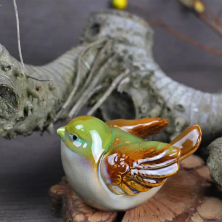 Ceramic Song birds, Set of 6 Big