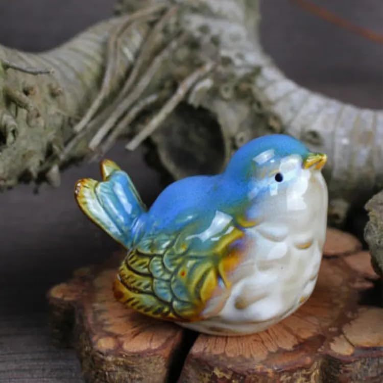 Ceramic Song birds, Set of 6 Big