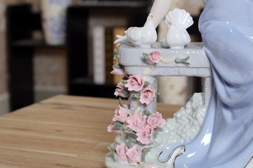Antique-Inspired Porcelain Beauty - Victorian Lady Statue