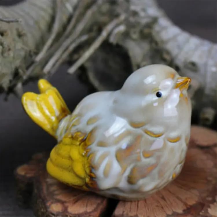 Ceramic Song birds, Set of 6 Big