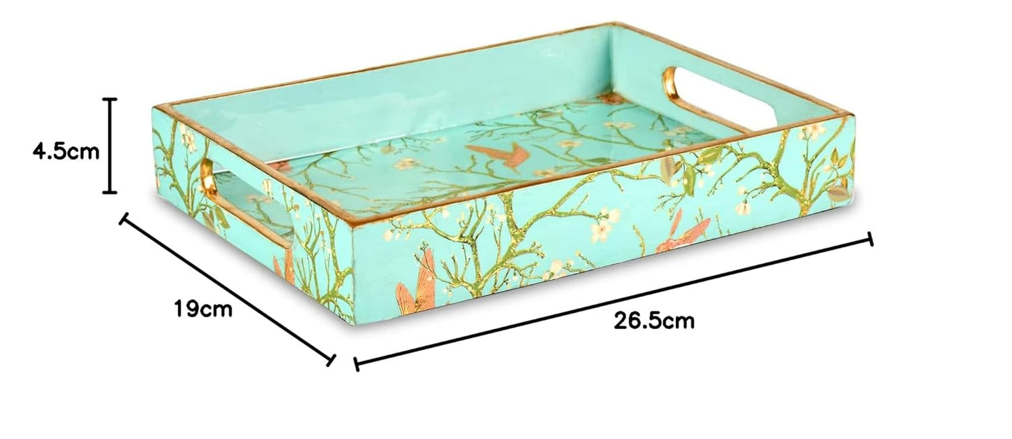 Aqua Aviary Serving Trays