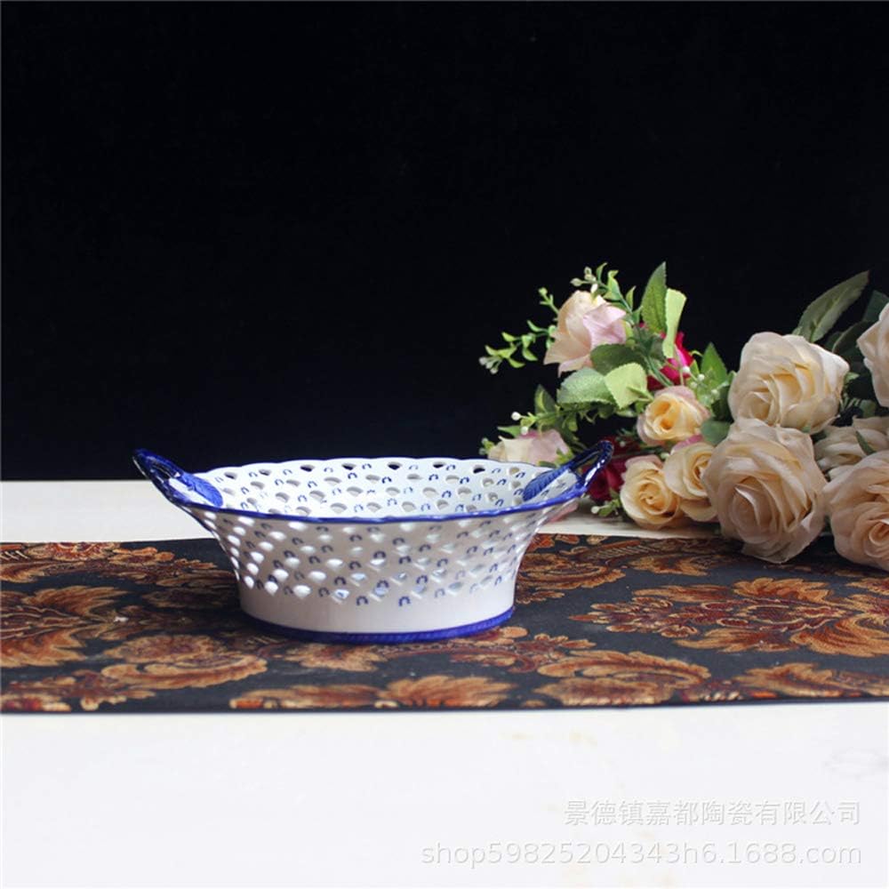 The Blue Bloom Oriental Handcrafted Bowl | Large