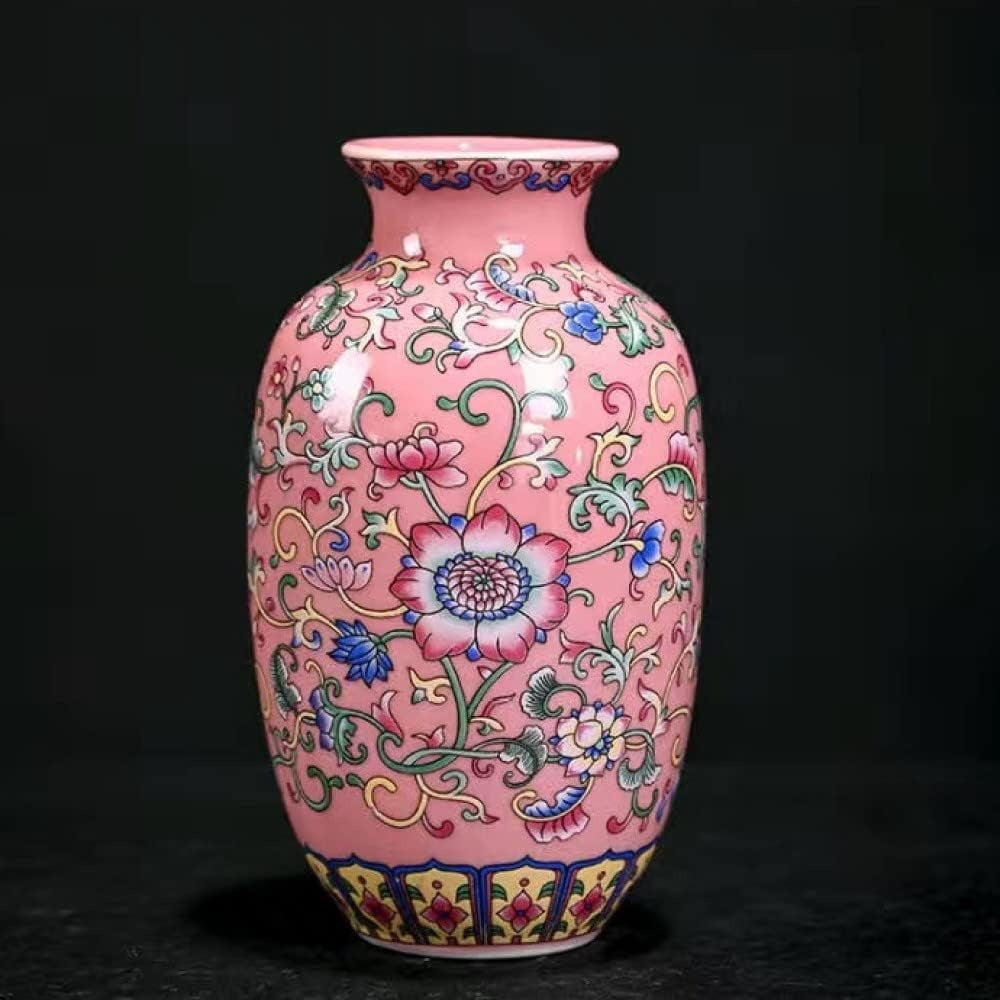 Imperial Elegance : Pink Decorative vase (Small)