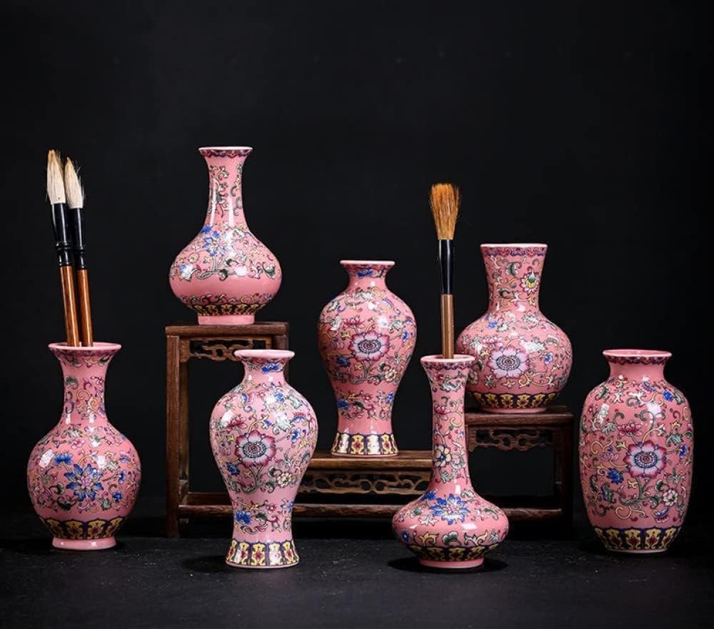Imperial Elegance : Pink Decorative vase (Small)