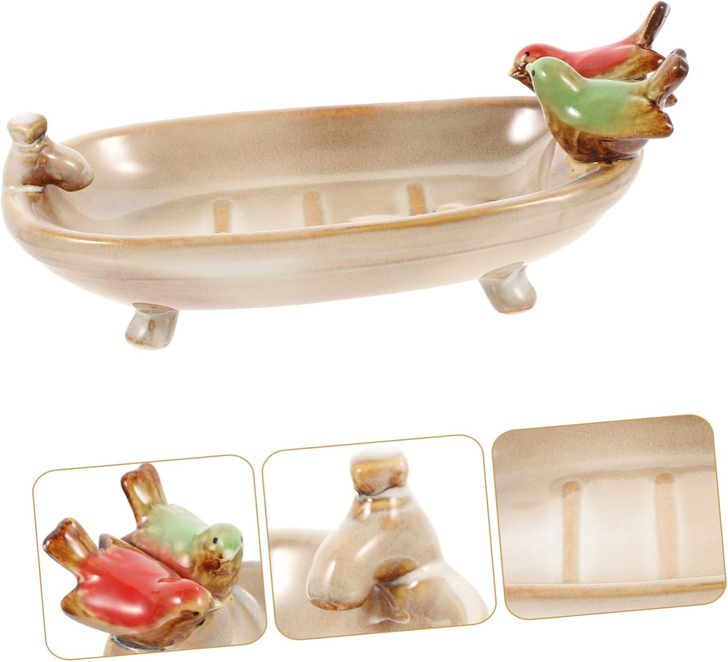 Rustic Bird Bathtub Soap Dish