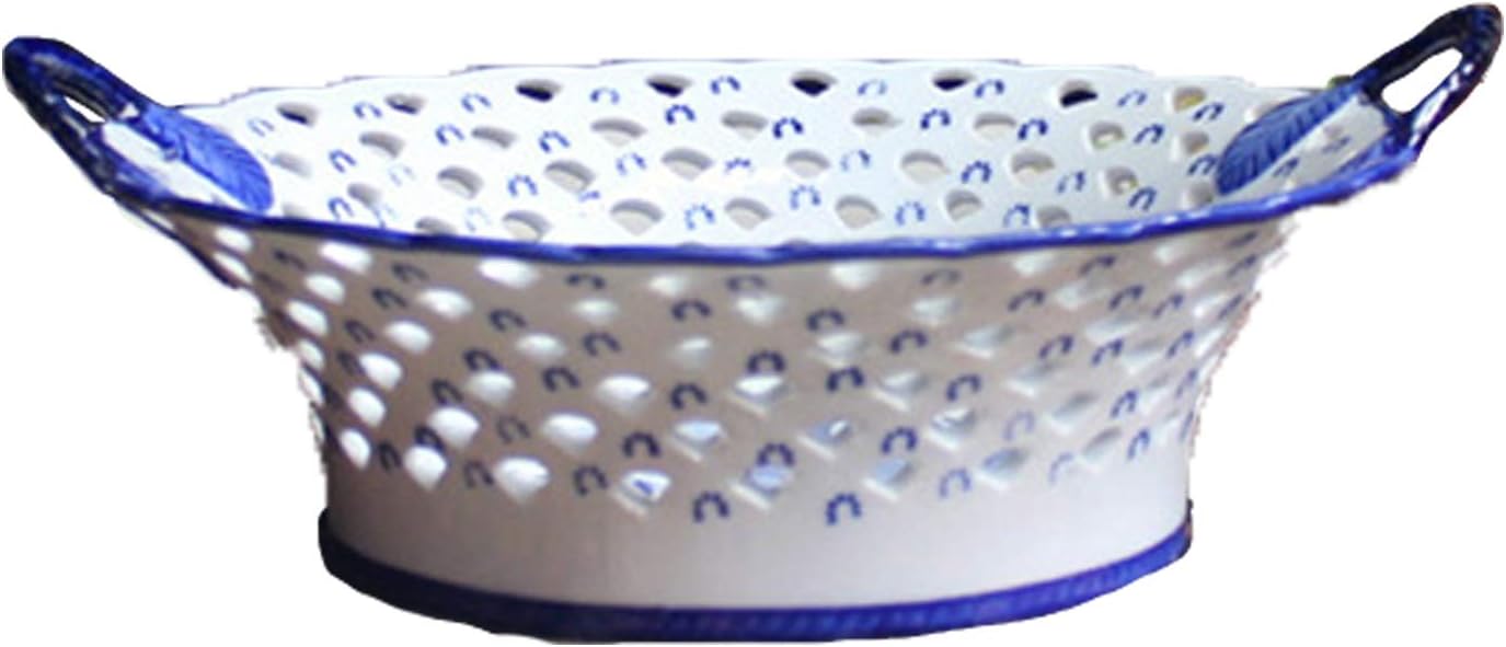 The Blue Bloom Oriental Handcrafted Bowl | Large