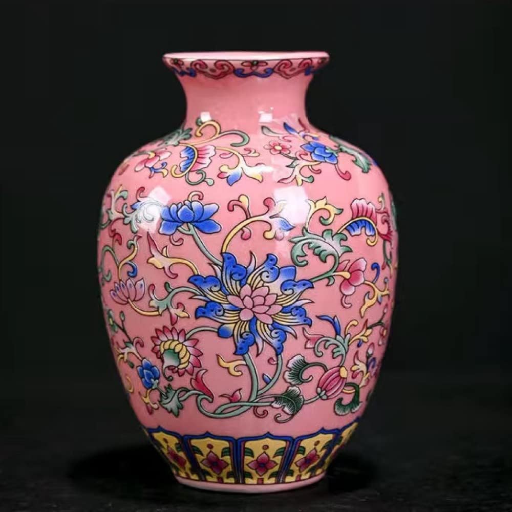 Imperial Elegance : Pink Decorative vase (Small)