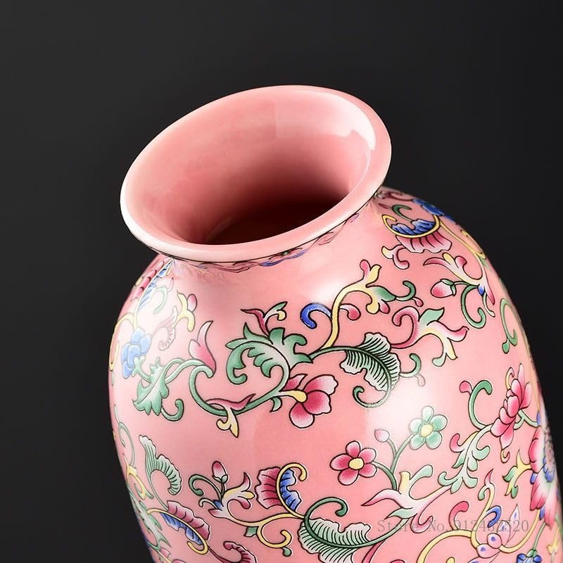 Imperial Elegance : Pink Decorative vase (Small)