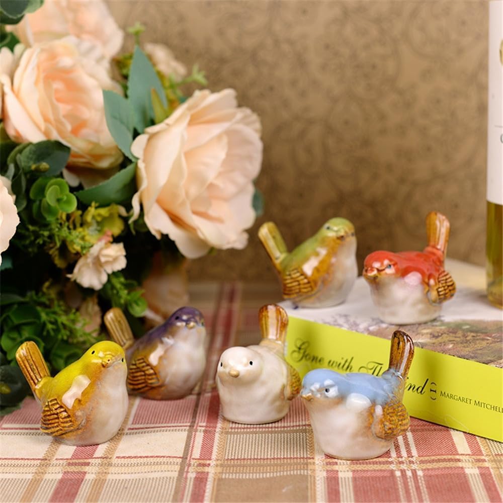 Seasonal Ceramic Song birds, Set of 6
