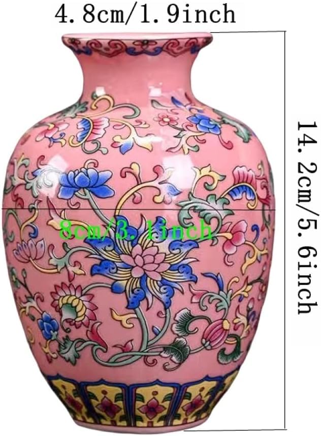 Imperial Elegance : Pink Decorative vase (Small)