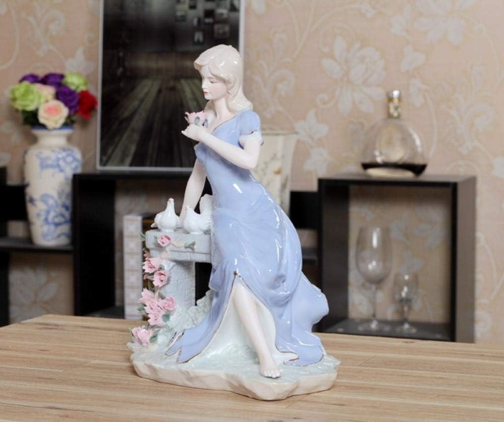 Antique-Inspired Porcelain Beauty - Victorian Lady Statue