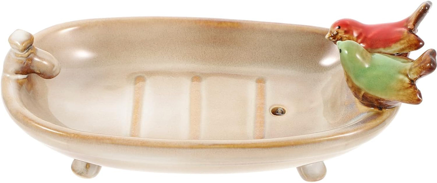 Rustic Bird Bathtub Soap Dish
