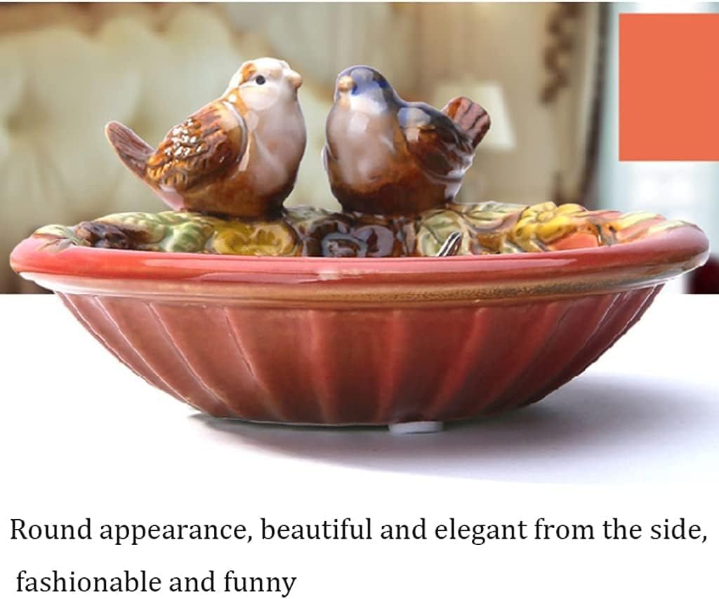 Lovebirds on Bloom – Handcrafted Ceramic Decorative Dish