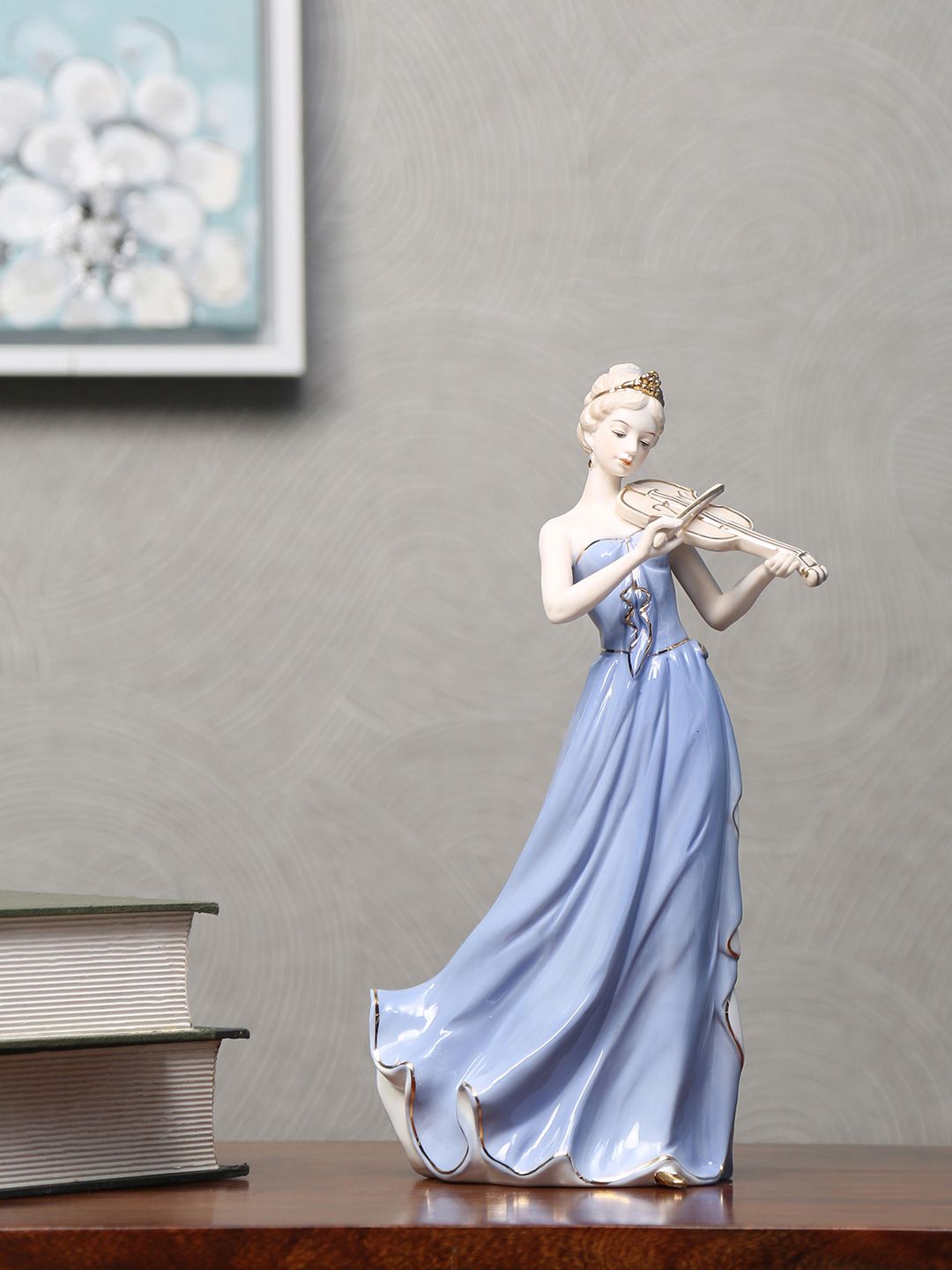Antique-Inspired Porcelain Beauty - Victorian Lady Statue