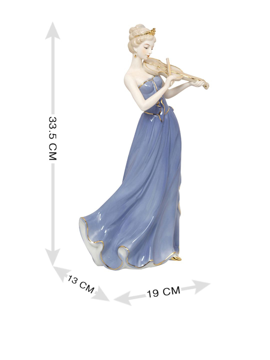 Antique-Inspired Porcelain Beauty - Victorian Lady Statue