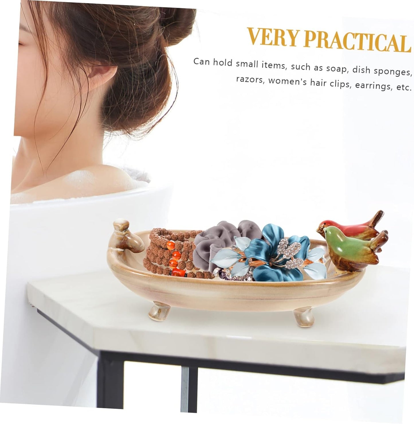 Rustic Bird Bathtub Soap Dish
