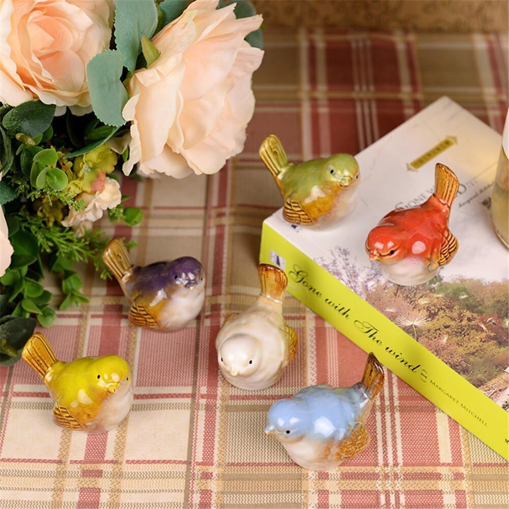 Seasonal Ceramic Song birds, Set of 6