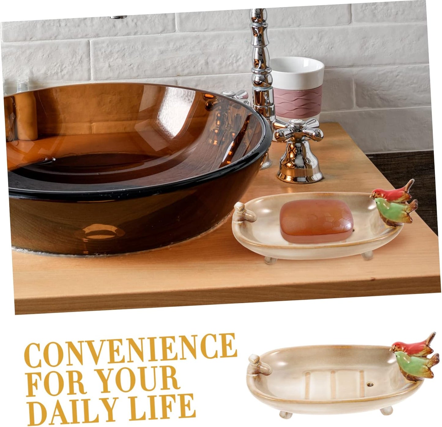 Rustic Bird Bathtub Soap Dish