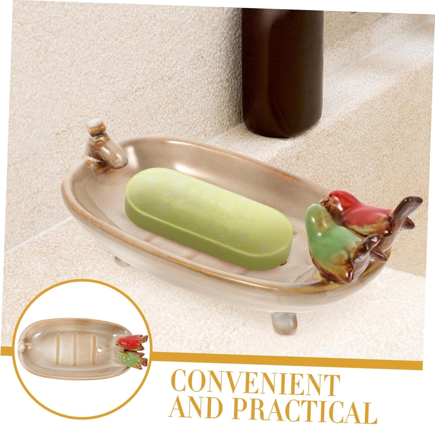 Rustic Bird Bathtub Soap Dish