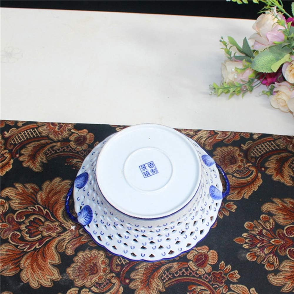 The Blue Bloom Oriental Handcrafted Bowl | Large