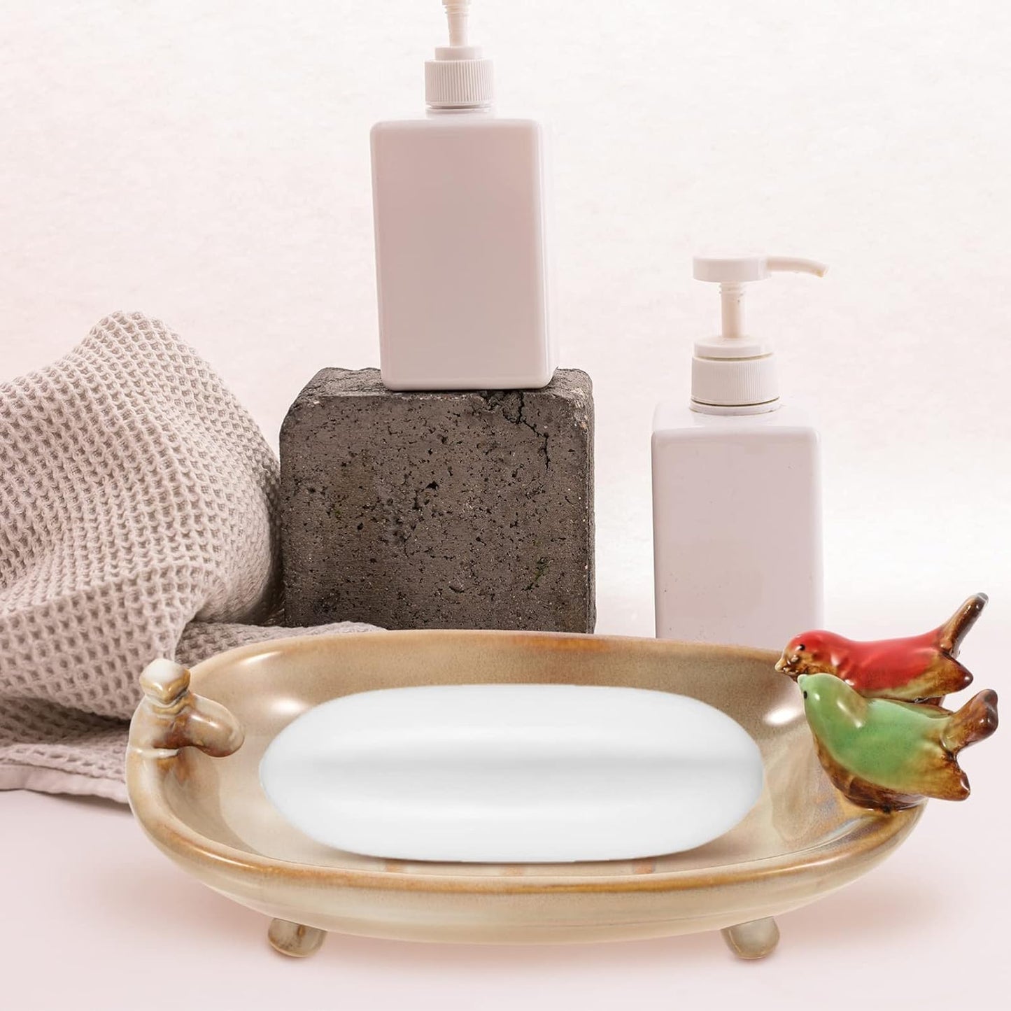 Rustic Bird Bathtub Soap Dish