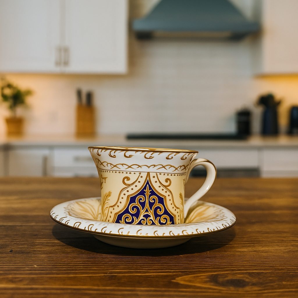 Regal Marigold – Heritage Tea Cup Set (6 pcs)