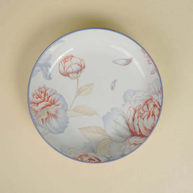 Charming Peony Print Serveware - S Platter (Medium) | Set of 2