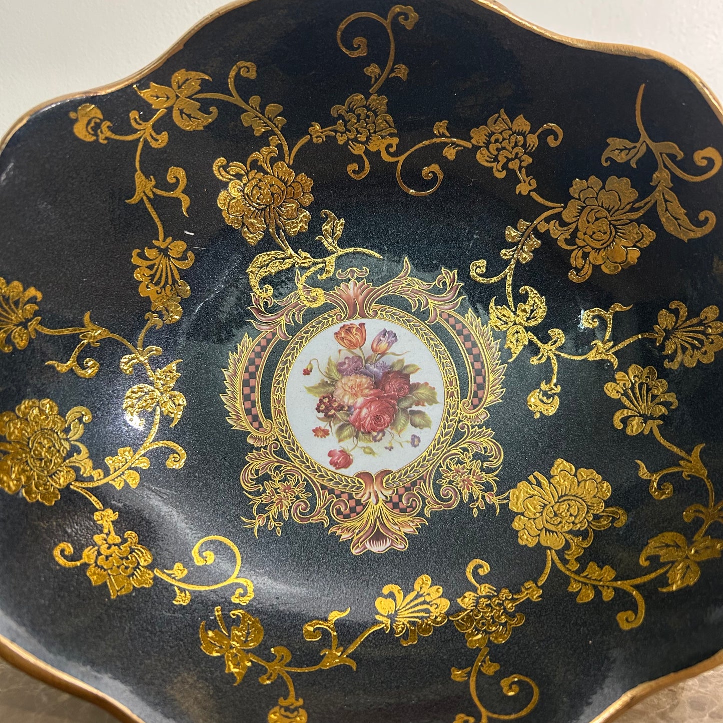 Rococo Style Porcelain Centerpiece Bowl