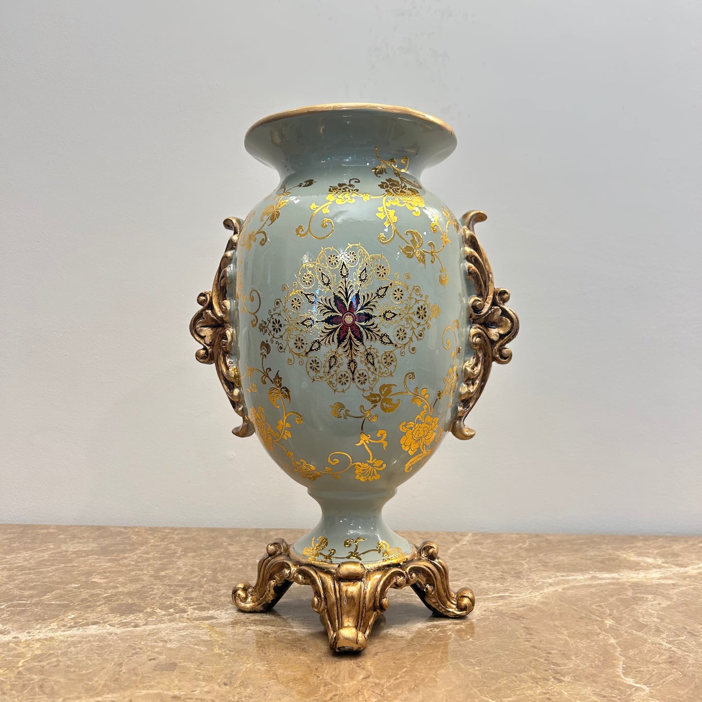Pastel Green Decorative Vase