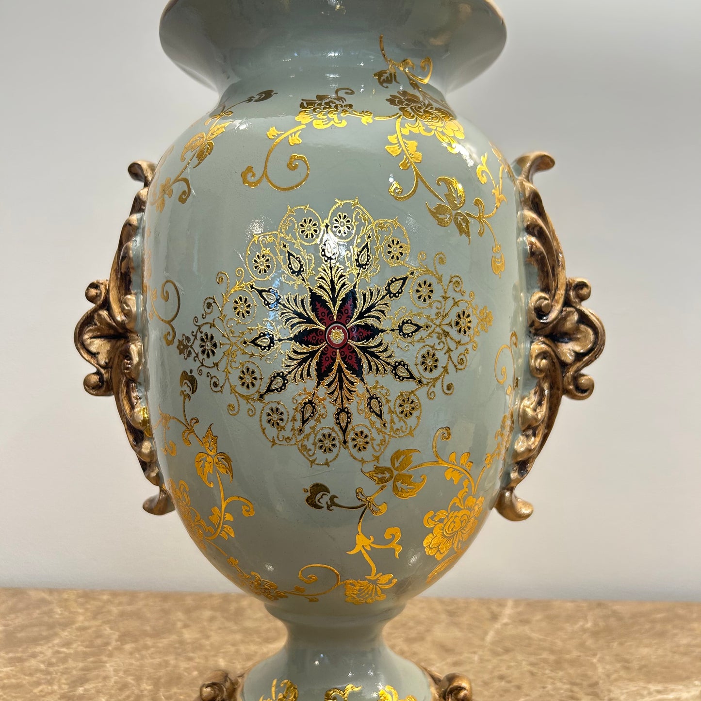 Pastel Green Decorative Vase
