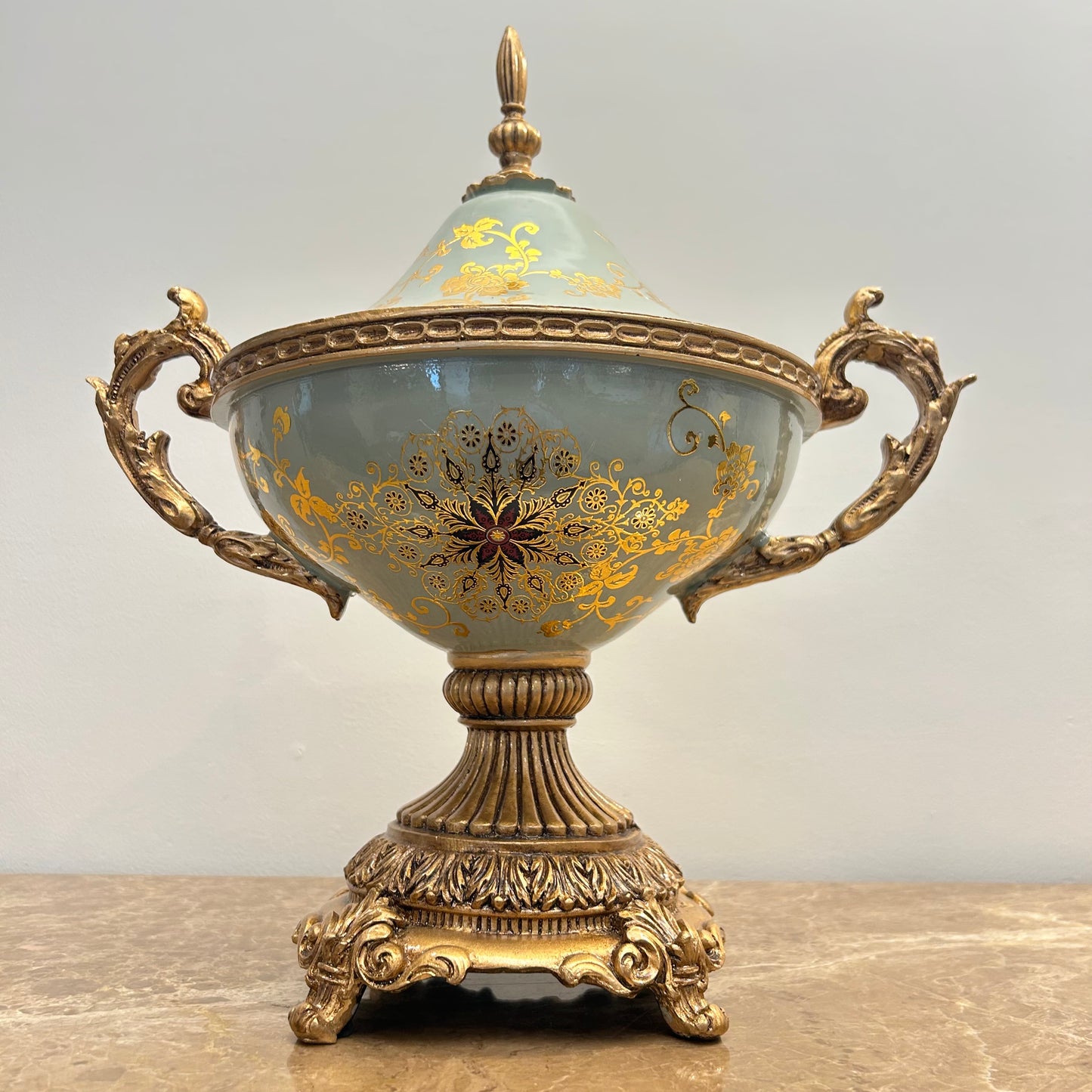 Pastel Green Decorative Vase