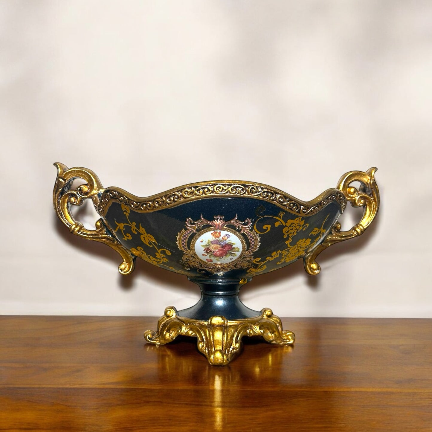 Rococo Style Porcelain Centerpiece Bowl