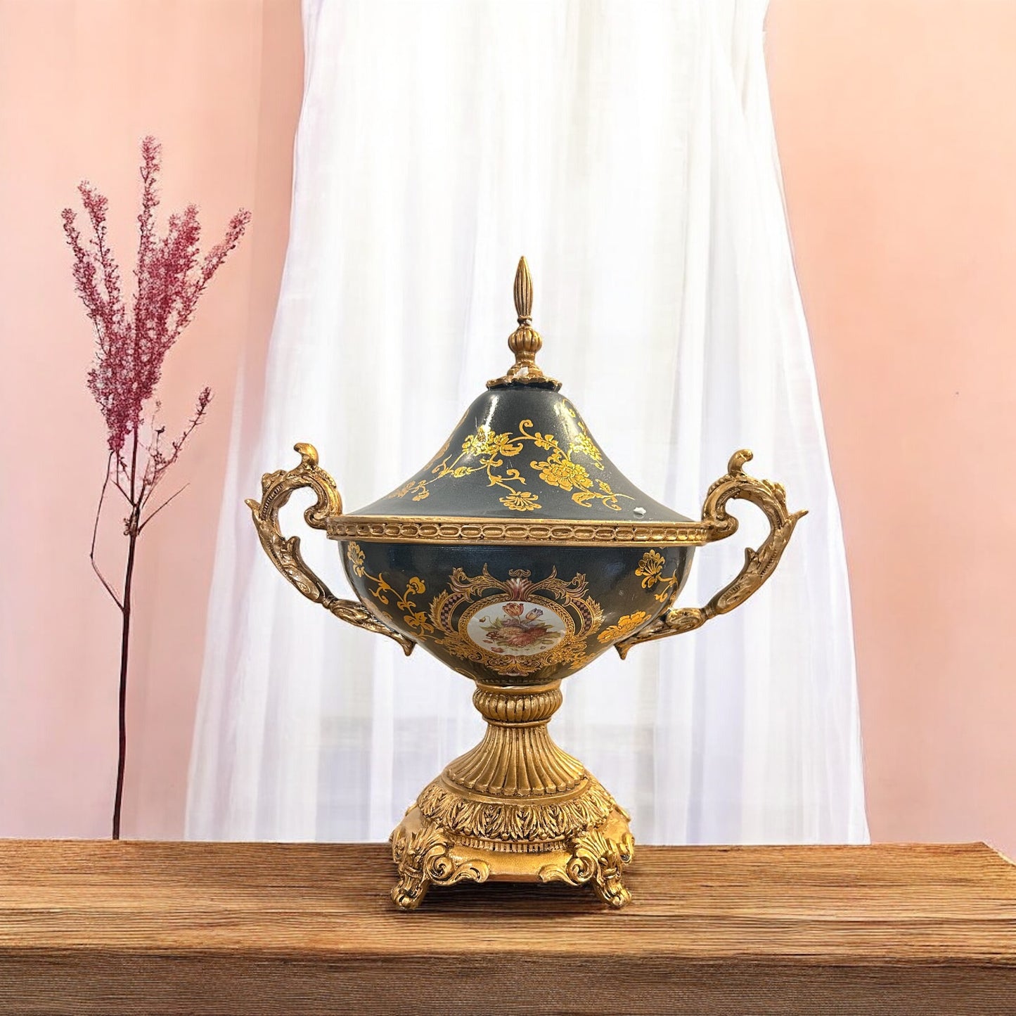 Rococo Style Decorative Urn Vase