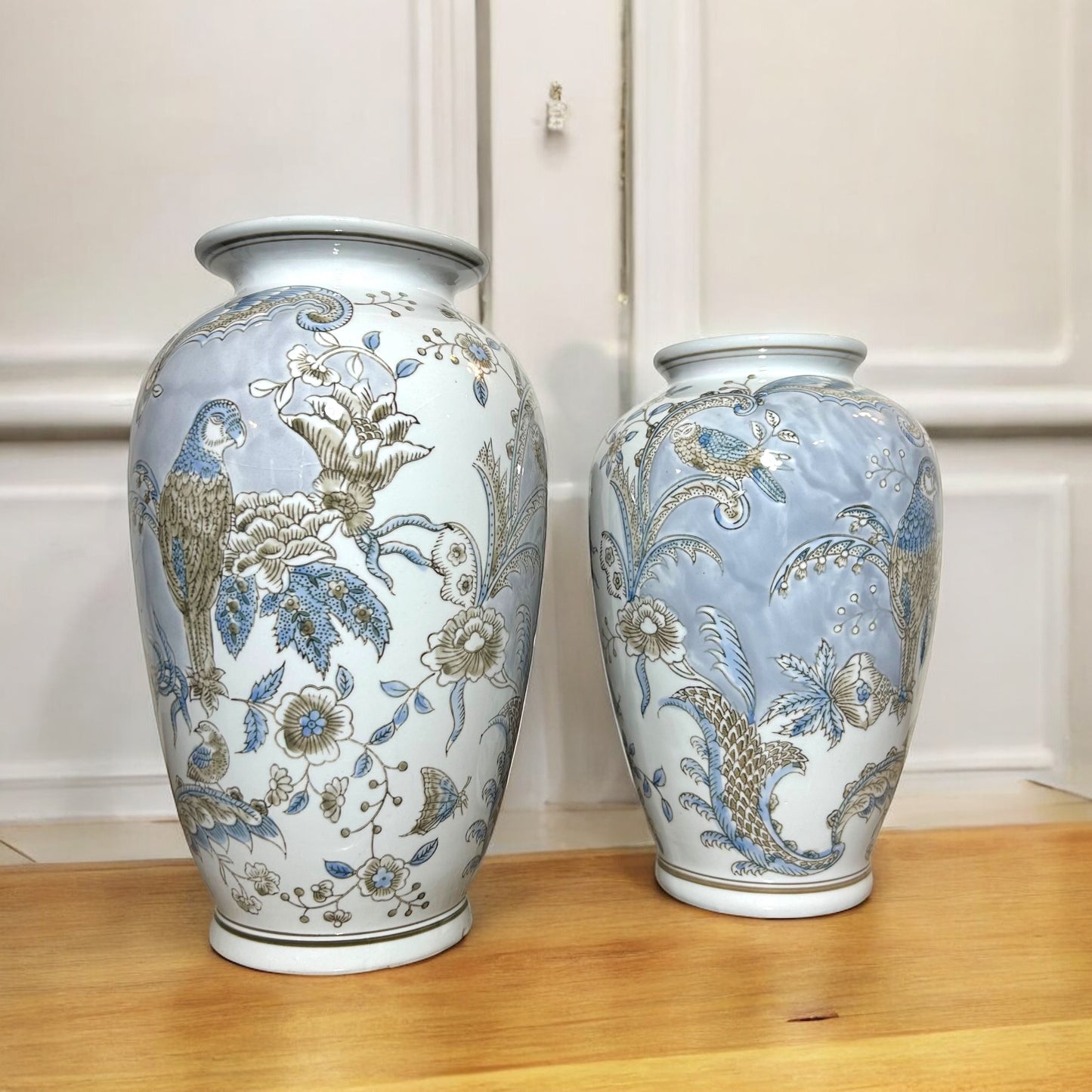 Serenity Garden Blue & White Vase