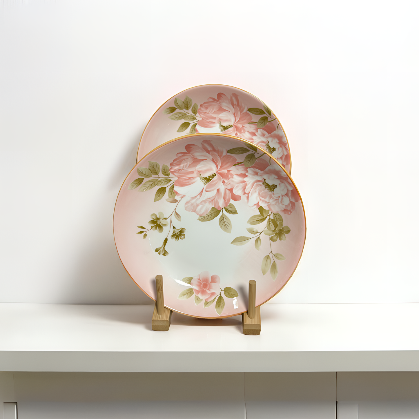 Blush Bloom Serveware - Small Round Platter | Set of 2