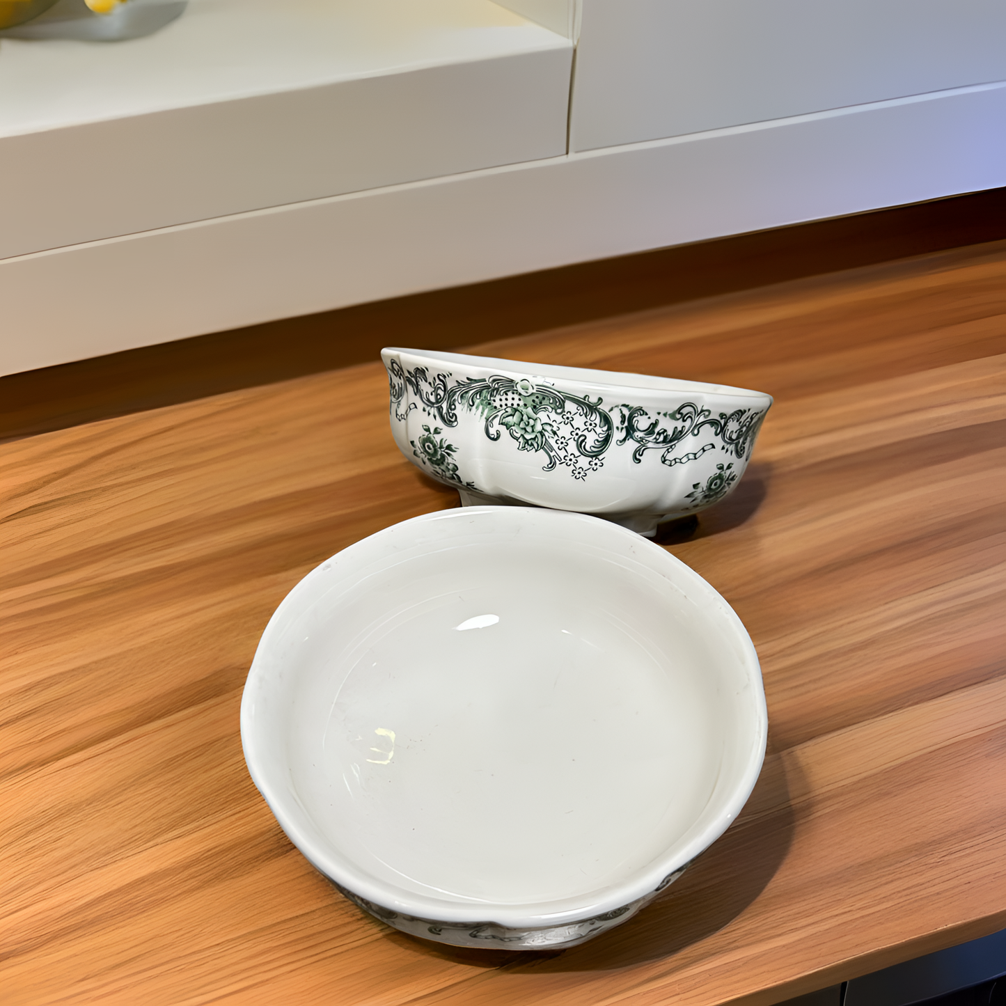 French Country-Style Premium Porcelain Soup/Salad/Curry Bowl