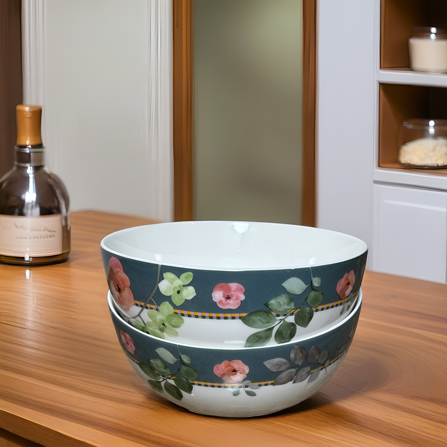 Farmhouse Chic Floral Dinnerware - Curry Bowl
