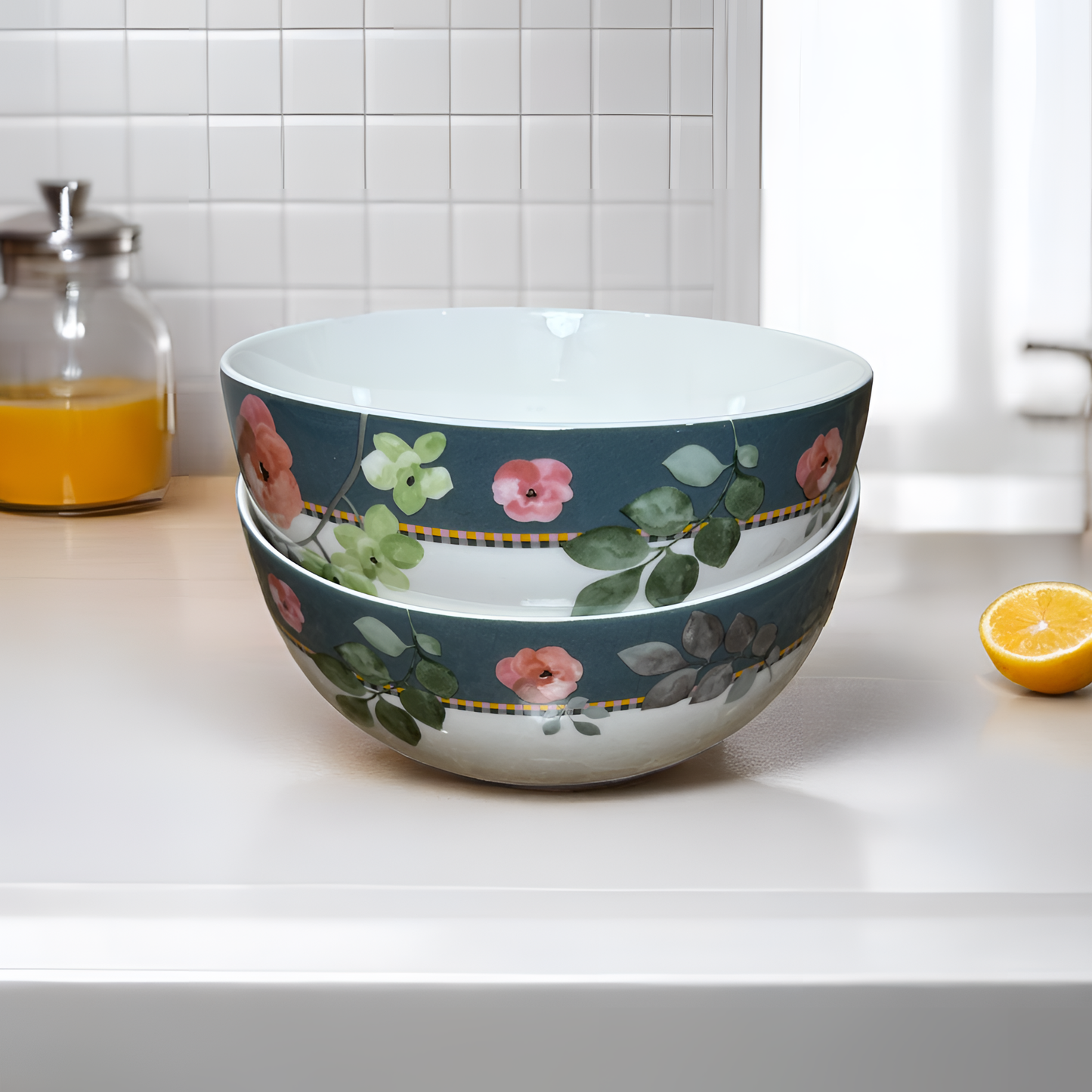 Farmhouse Chic Floral Dinnerware - Curry Bowl