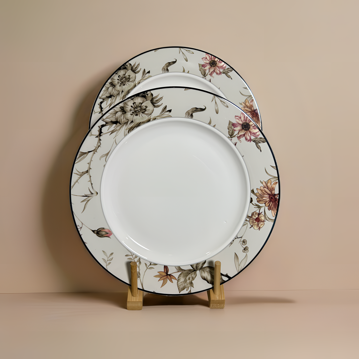 Romantic Garden-Themed Dinner Ware Qtr Plate