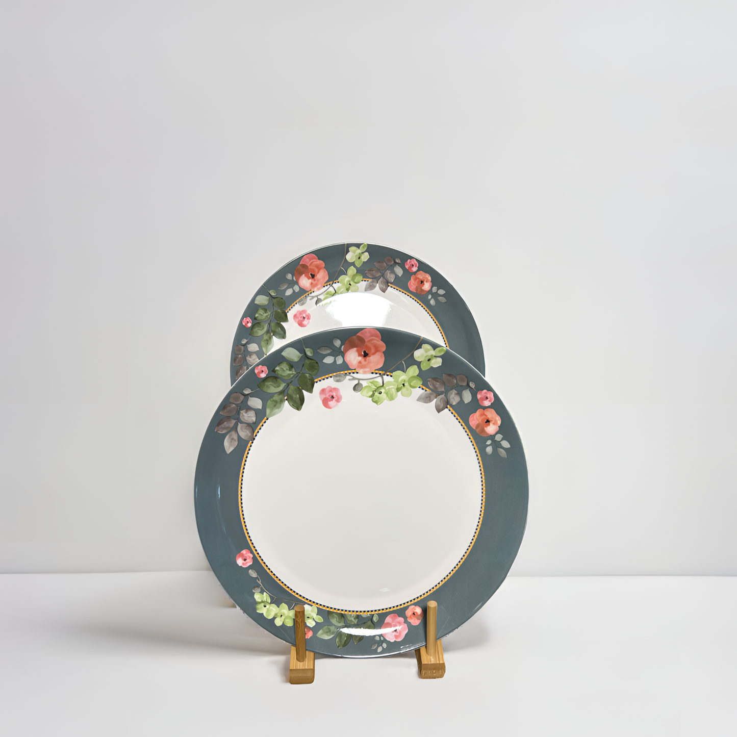 Farmhouse Chic Floral Dinnerware - Full Plate